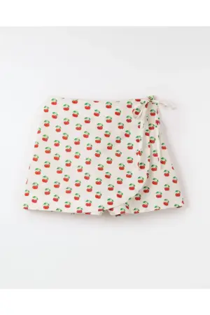 Short Saia Cereja